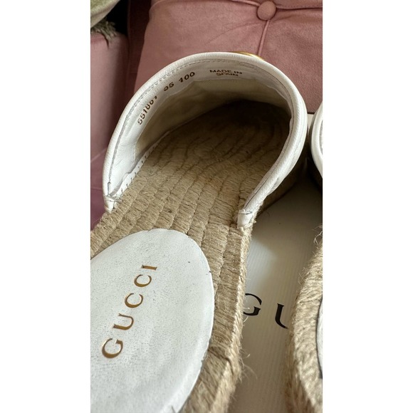 Gucci GG Marmont Matelasse White Espadrilles - Picture 8 of 16
